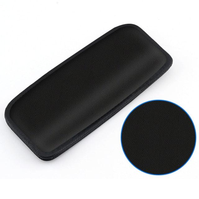 Leather Knee Pad for Car Interior Pillow Comfortable Elastic Cushion Memory Foam Leg Pad Thigh Support Leather Auto Center Console Knee Cushion Soft Pad, Car Foot Care Knee Leggings Cover Thigh Support Comfort Elastic Pillow Car Interior Car Accessories
